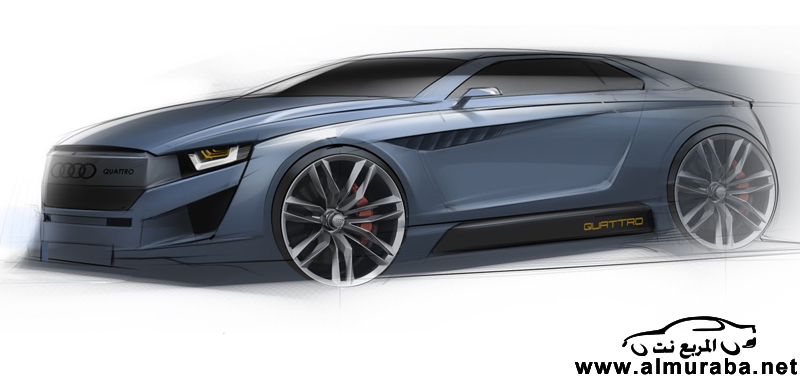 اودي تنافس بقوة في سيارات العام القادم بتصميم حديث لسيارتها أودي كواترو كوبيه Audi Quattro 3